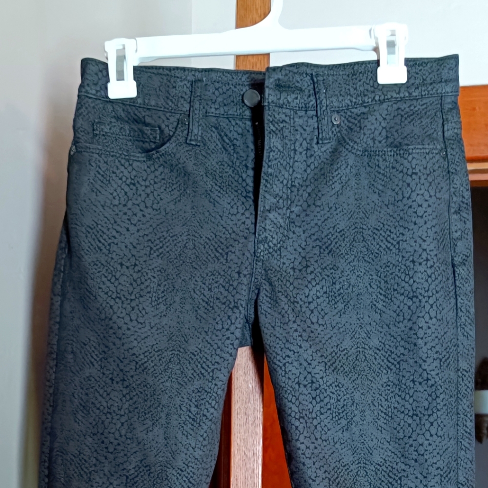 Banana Republic Python Print Jeans Mid-Rise Skinny 28 waist